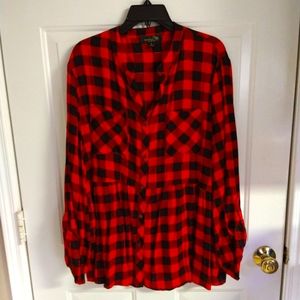 Like new Plaid Top 1X